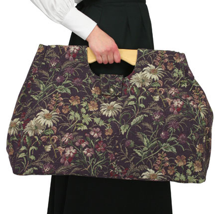  Ladies Accessories Purple Carpetbags |Antique Vintage Old Fashioned Wedding Theatrical Reenacting Costume | Gifts for Her Stocking Stuffers